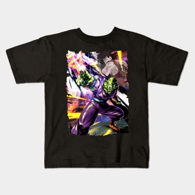 PICCOLO ANIME MERCHANDISE Kids T-Shirt by Rons Frogss